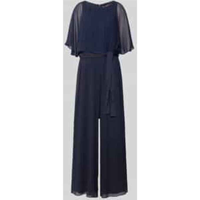Jumpsuit van vloeiende stof met Strikceintuur
