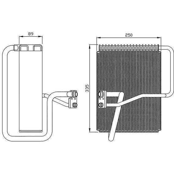 Verdamper, airconditioning NRF 36072
