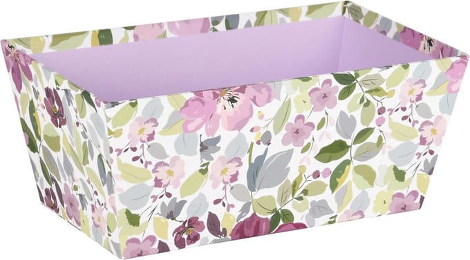Dekoratief | Bakje 'Spring Blossoms', karton, 24x14x10cm | A240204