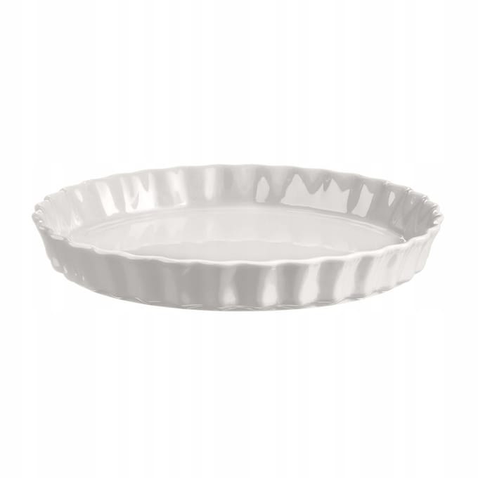 Emile Henry Keramische Taartvorm 28cm Wit - Hoge Kwaliteit
