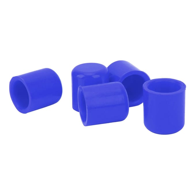 5 Pièces Tuyau d'Admission à Vide Tube en Silicone Bouchon d'Extrémité Couvercle Capuchon de Raccordement Diamètre Intérieur 25mm Ajustement Universel rouge