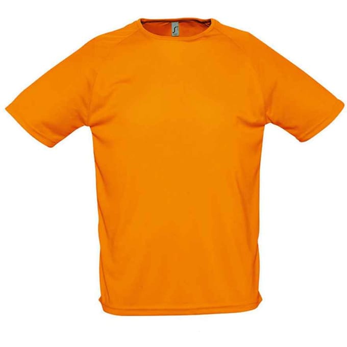 SOLS Heren Sportief Raglan T-shirt (Neon Oranje)