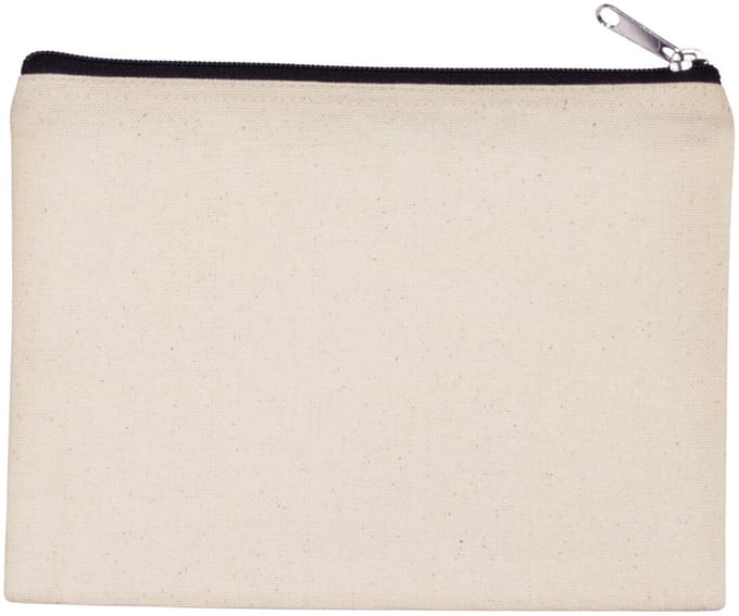 Kimood Tasje van canvaskatoen - middelgroot model KI0721 - NATURAL / BLACK - One size