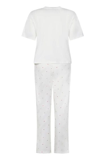 Hunkemöller Pyjama Set Katoen Print Wit