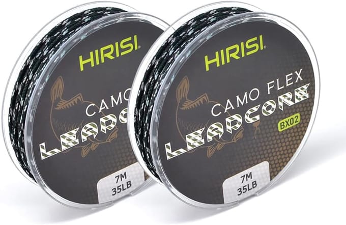 2x Gevlochten Leadcore Vislijn 7m - 16lb Karpvissen