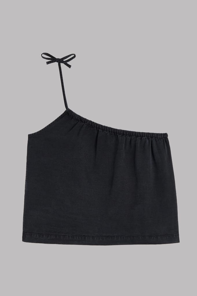 Mikuta The Black Asymmetrical Top Black Taglia: M | Magliette intime Outlet | Donna | Nero