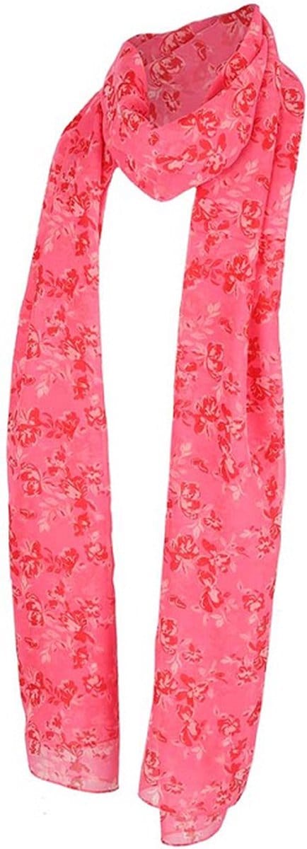 Sarlini Langwerpige Sjaal - Zomersjaal - Dames Sjaal - Roze
