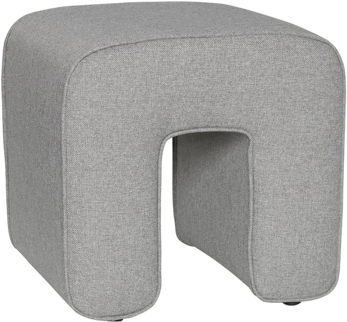 Hübsch poef Sculpture Grey