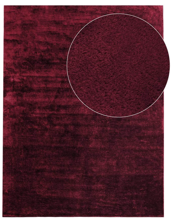 Tapijt Calissa rood 200 cm vierkant