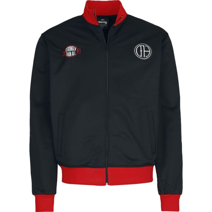 Pantera Soccer Trackjacket Heren Trainingsjas - zwart/rood - M