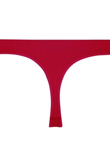 Hunkemöller Dames Lingerie Hoog uitgesneden string Dianne - Rood - maat S