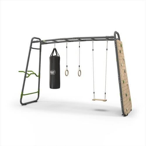 EXIT GetSet Monkeybar MB320 - Monkey Bar Klimrek voor Buiten - Speeltoestel voor Kinderen - Grijs