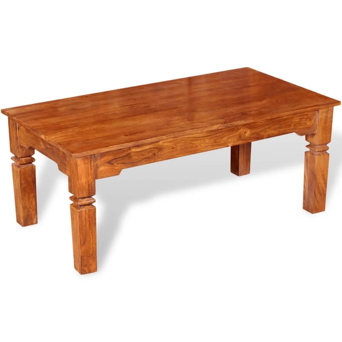 Vidaxl Table Basse, Bois Massif, 110X60X45 Cm
