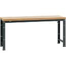 Manuflex werkbank Profi standaard, Tafelblad multiplex B 2000 x D 700, antraciet