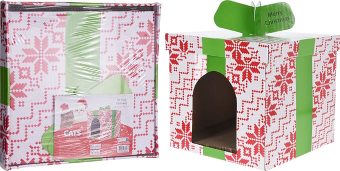 Relaxpets - Kattenhuis - Kerst - Karton - Uniek model - Trend 2025