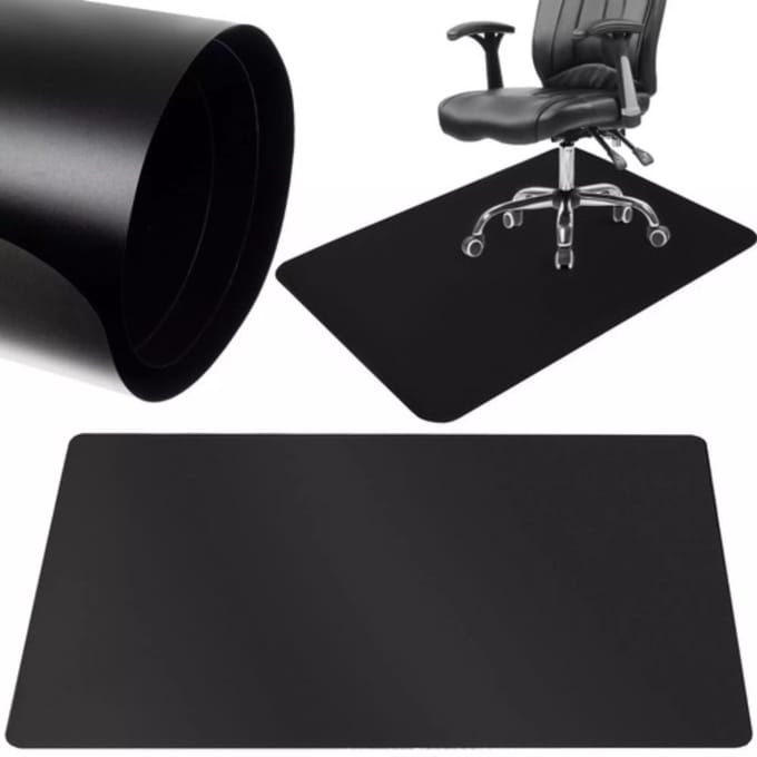 Vloerbeschermer - Bureaustoelmat PVC - Voor Harde Vloeren - 90x130cm - Transparant
