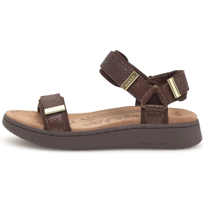 Woden Line Fish Sandalen Bruin EU 41 Vrouw