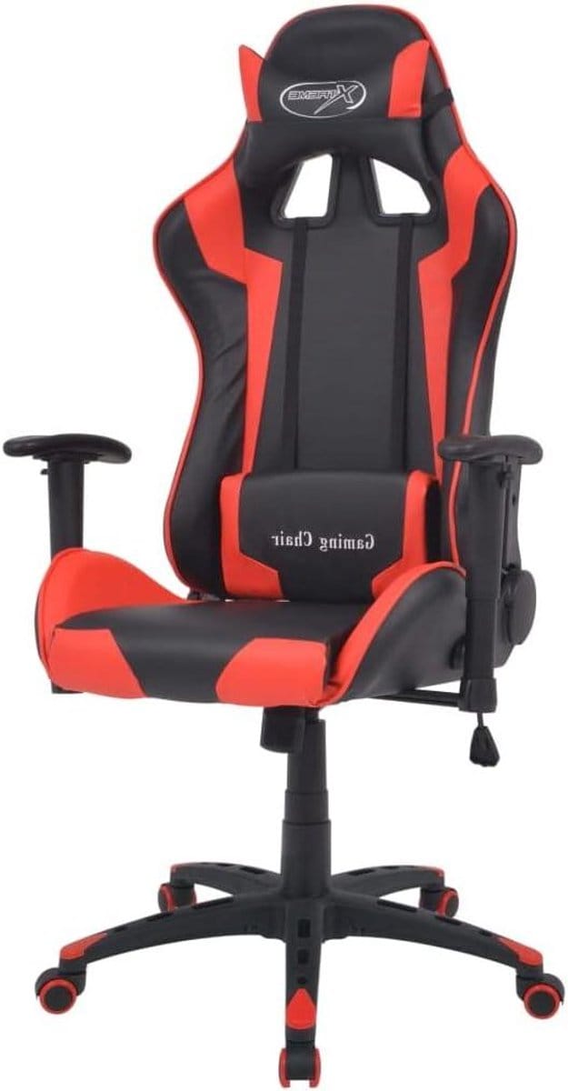 Bureaustoel Kunstleer - Gamingstoel Computerstoel - Comfortabel Werken - Ergonomisch Ontwerp - N.v.t. - Rood