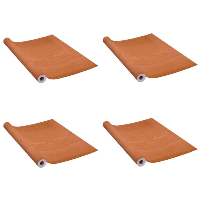 vidaXL - Deurfolies - zelfklevend - 4 - st - 210x90 - cm - PVC - lichteikenkleurig