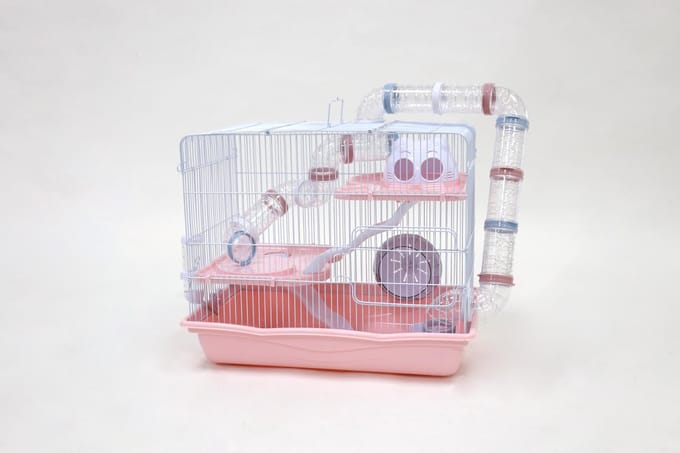 knaagdierkooi Hamster3 pink