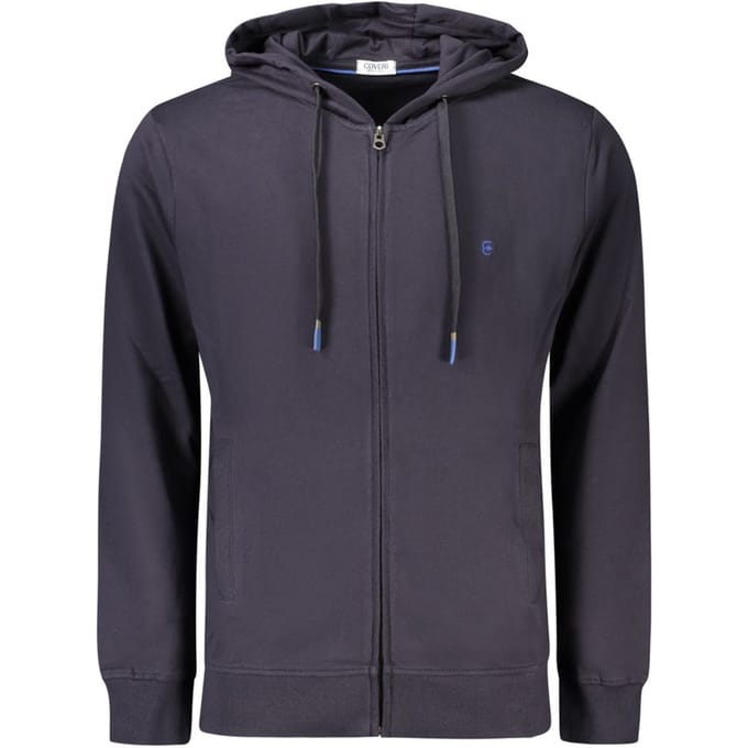 Coveri Beweeglijke Blauwe Katoenen Heren Sweatshirt