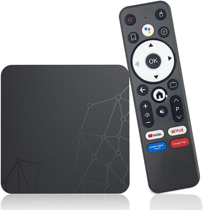 TopChoice® Android Tv Box - Chromecast Streamingbox - Mediabox - 1080P - Zwart