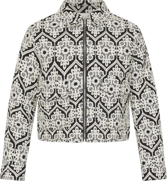 SISTERS POINT Nips-ja2 - Dames Jas - Black/Cream - Maat M