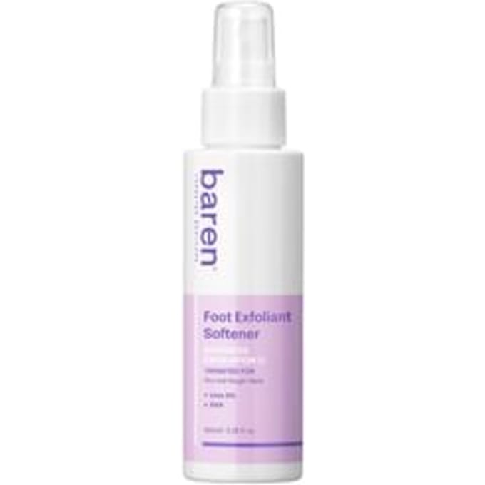 baren Exfoliant Douceur pour Pieds Kit Maison (Brume 120ml+râpe à pieds) Mist 120ml+foot file white