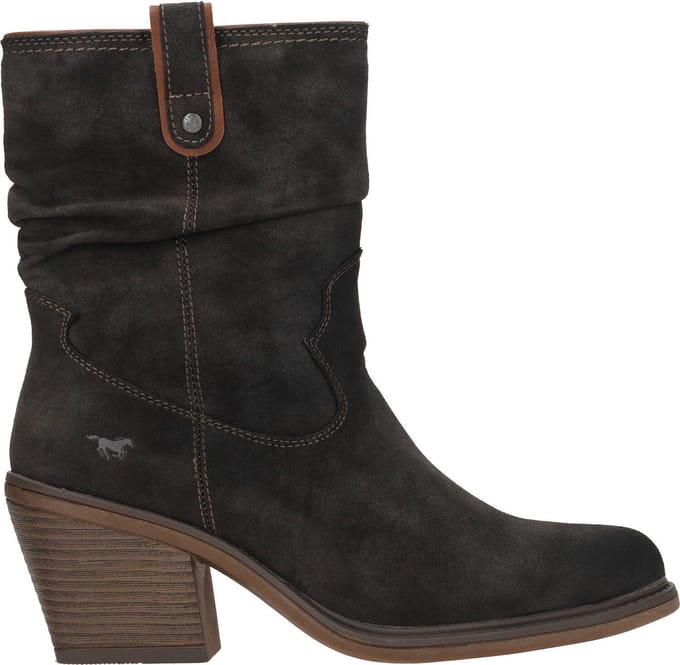 Mustang |Dames | Enkel laars |Western | Cowboy boot | Donker Grijs | Maat 36