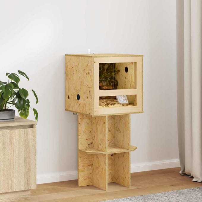 vidaXL Terrarium Bruin 40 x 40 x 40 cm OSB