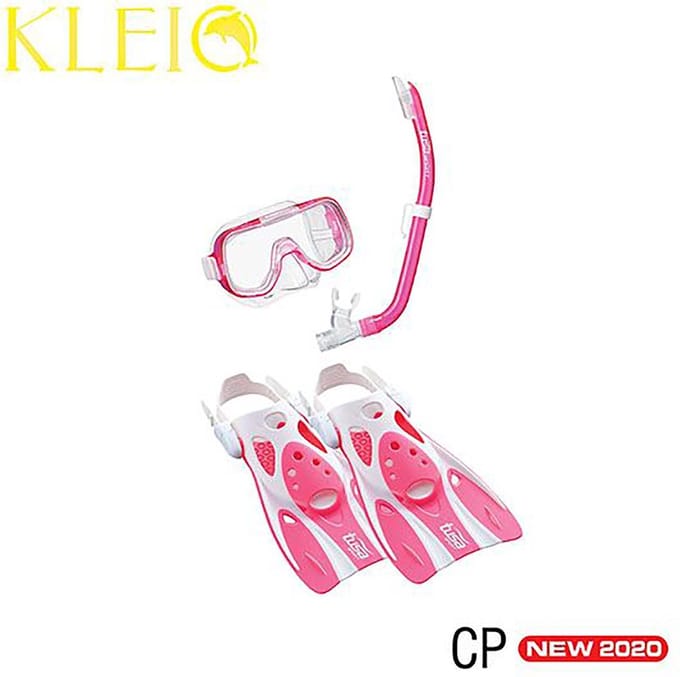 Tusa Mini-Kleio Travel Junior Snorkelset Roze