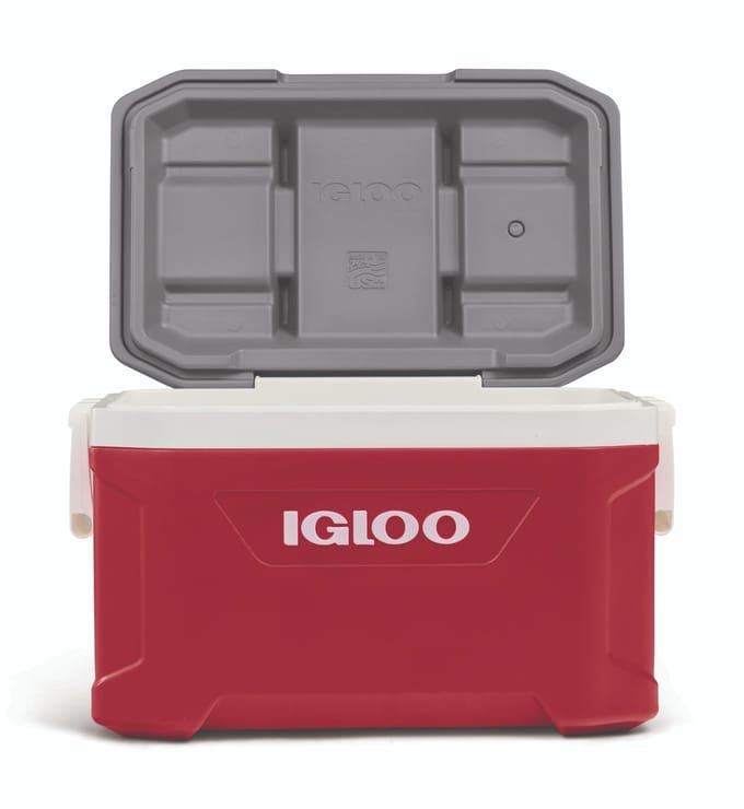 Igloo - Latitude 52 - Middelgrote koelbox - 49 Liter - Rood