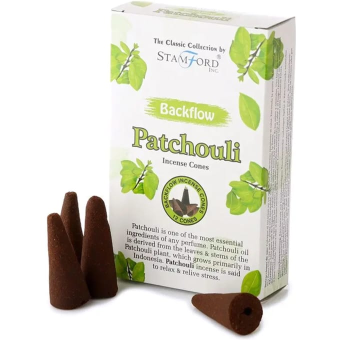 Backflow wierookkegels - patchouli 37428 Puckator Stamford