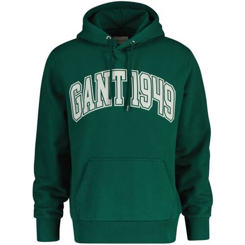 Gant Trui Graphic Hoodie 1949 Deep Forest Green / male