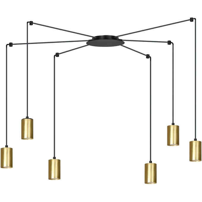 6- lichts hanglamp Tracy | NADUVI Collection