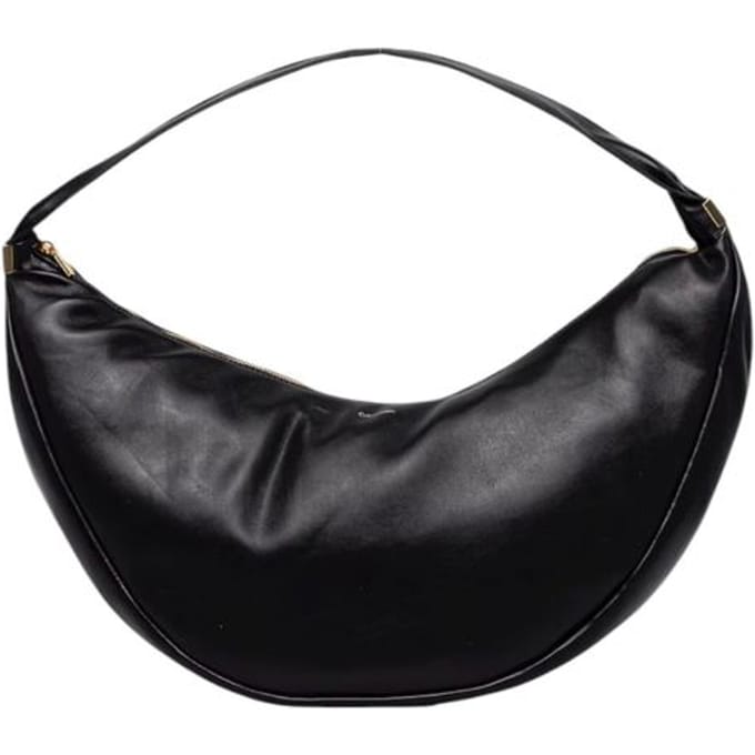 Calvin Klein Pinched Soft Crescent - Schoudertas L 35 cm (schwarz)