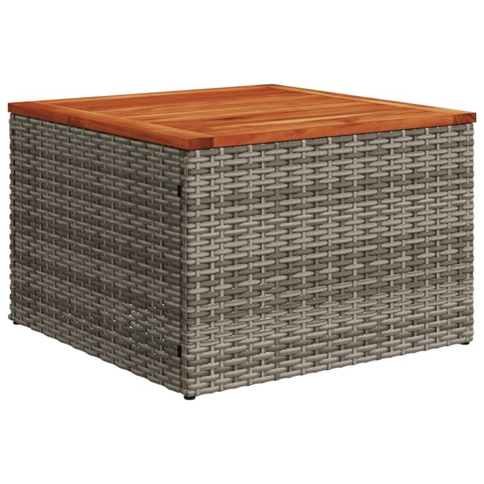 vidaXL - 13-delige - Loungeset - met - kussens - poly - rattan - grijs