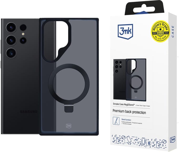 Samsung Galaxy S24 ultra - 3mk Smoke Case Mag&Stand
