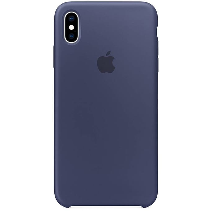 Silicone Backcover voor de Apple iPhone Xs Max - Midnight Blue