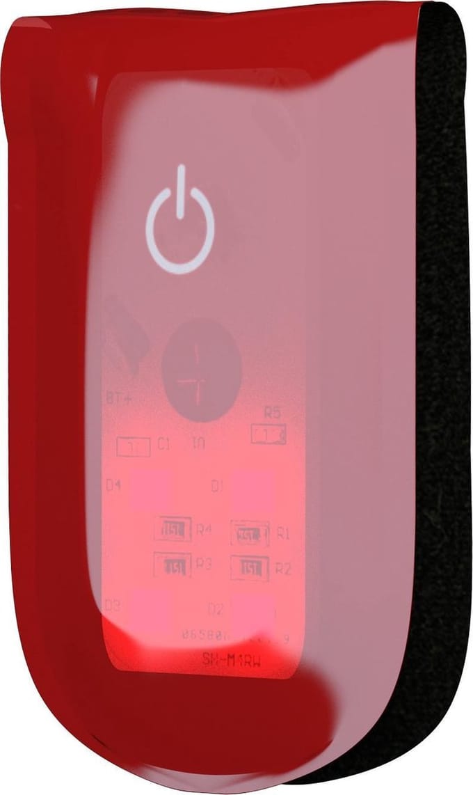 Wowow reflectie magneetlicht rood - clip met rode LED's (rood) - Fietsverlichting