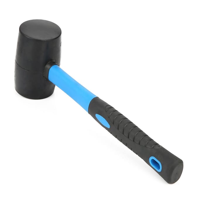 Dubbelzijdige Zachte en Harde Blauw Zwarte Rubber Hamer Installatiegereedschap blue