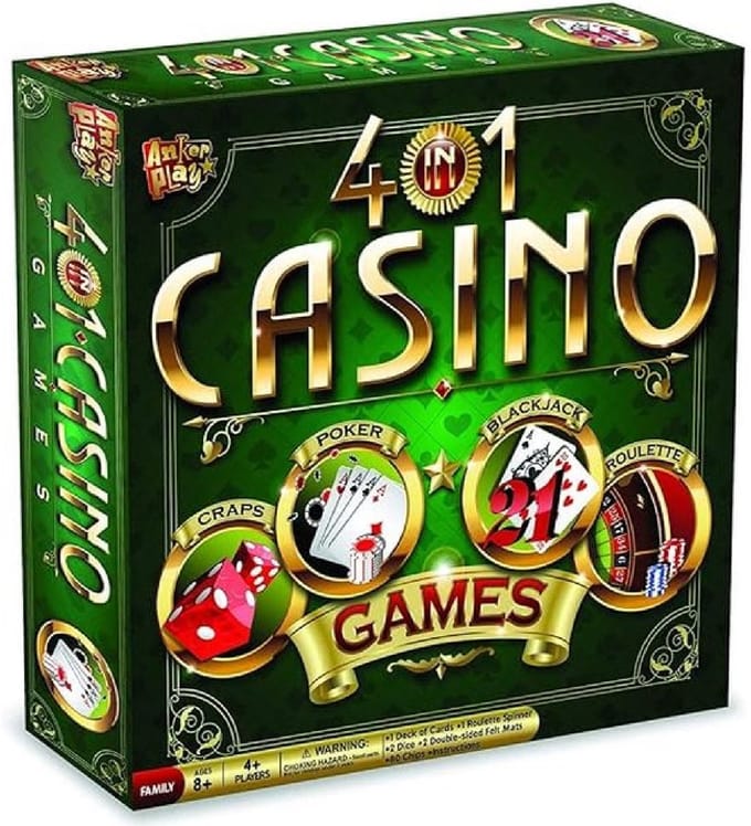 Casino Games 4 in 1 - Craps - Poker - Blackjack - Roulette