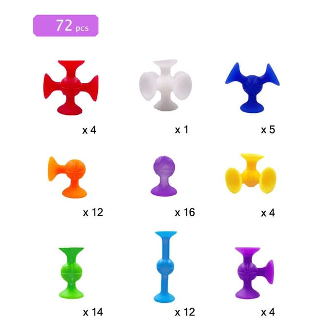 Blocs de construction à ventouse Ensemble de fléchettes souples pour enfants Un jeu interactif amusant parent-enfant Jouets de construction éducatifs