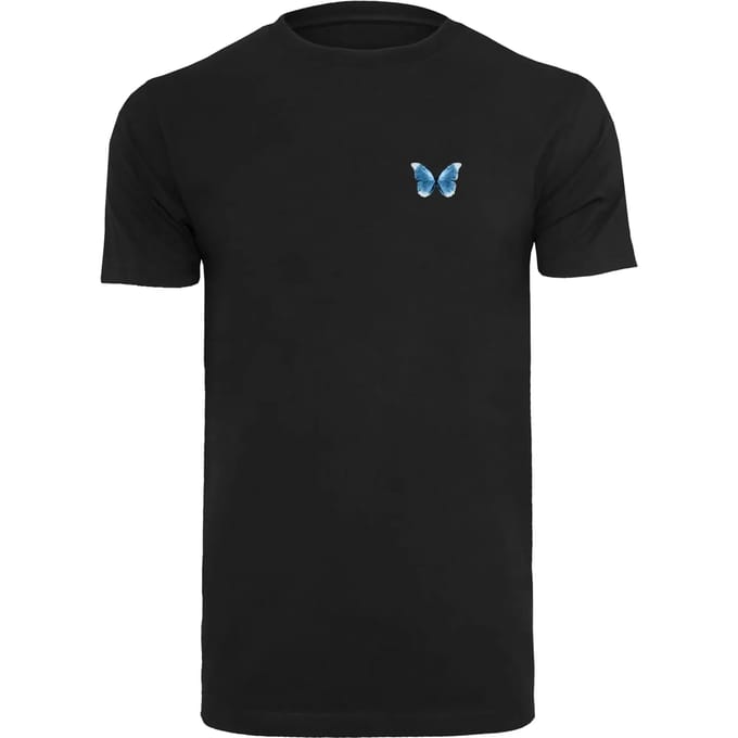 Mister Tee - Butterfly Winter Heren Tshirt - S - Zwart