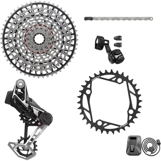 Compleet axs t-type clip-on fietspakket Sram XX 104BCD 36DTS 165 10/52