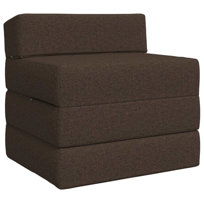 vidaXL - Vouwbare - Sofa - Bed - Taupe - 70 - x - 60 - x - 63 - cm - Stof