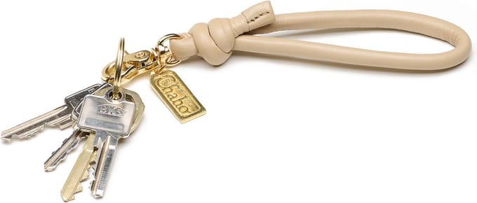 Chabo Bags - Key Chain Pippa - Sleutelhanger - Leer - Creme / Beige