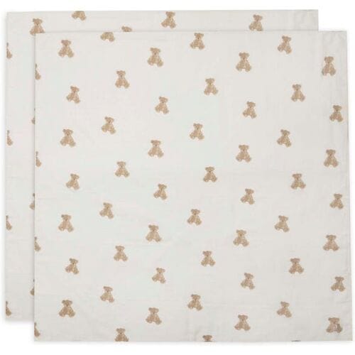 Jollein hydrofiele doeken Beer 2 stuks White unisex