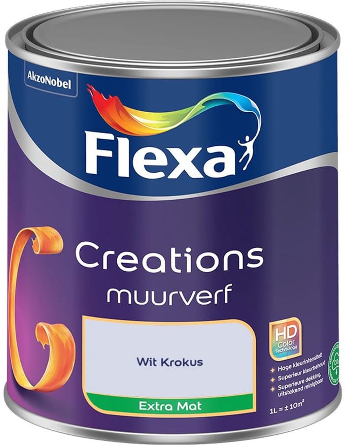 Flexa - Creations Muurverf Extra Mat - Wit Krokus - Mengverf - 1 L