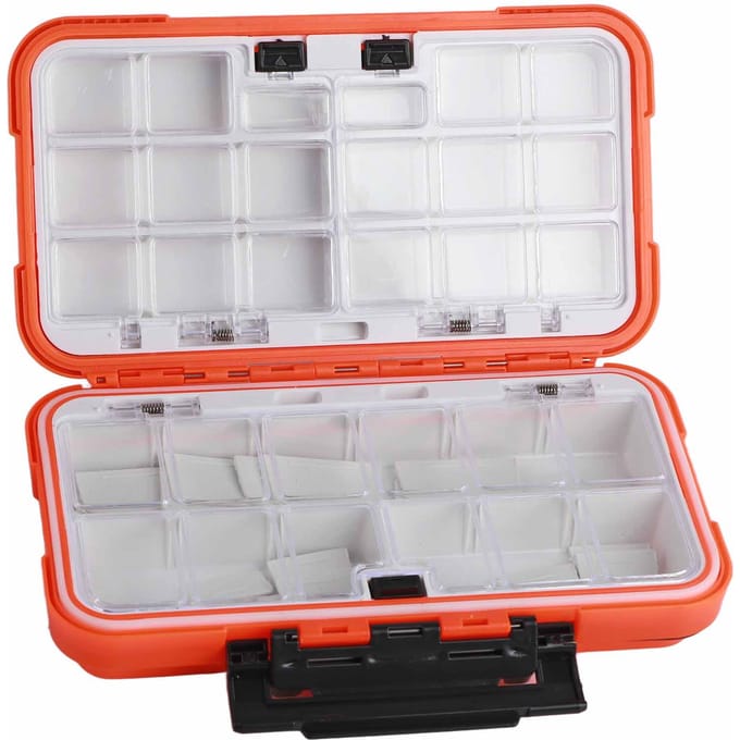 ABS Waterdichte Visgerei Doos Aas Kunstaas Haken Opbergkoffer Organizer Container AccessoireL geel